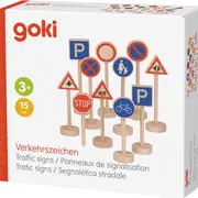 Semne de circulatie copii set 15 buc lemn goki