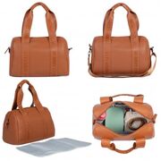 Geanta de infasat Childhome Mommy Club piele PU Maro