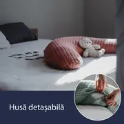 Perna gravida Beaba Big Flopsy 170 cm Fleur de Coton Terracotta