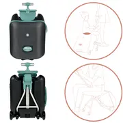 Troler Beaba Luggage Eazy Green Blue
