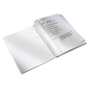 Caiet de birou Leitz WOW, PP, A4, cu spira, dictando,albastru metalizat BPTCSL020102