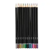 Creioane colorate, Nassau Fine Art, 12 culori metalice, in cutie metalica BPTCJK101573