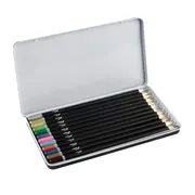 Creioane colorate, Nassau Fine Art, 12 culori metalice, in cutie metalica BPTCJK101573