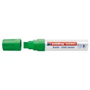 Marker pentru sticla Edding 4090, creta lichida pe baza de apa, varf retezat, 4-15 mm, verde BPTCED409004