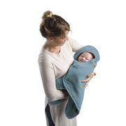 Paturica de infasat BabyNomade 0-6 luni Baltic Blue