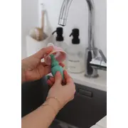 Perie din silicon Beaba 2 in 1 Sage Green