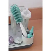 Perie din silicon Beaba 2 in 1 Sage Green