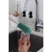 Perie din silicon Beaba 2 in 1 Sage Green