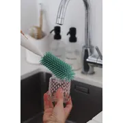 Perie din silicon Beaba 2 in 1 Sage Green