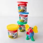 Plastilina Kores Magic Clay, 40 g/culoare, 4 culori basic/set BPTCKS992526