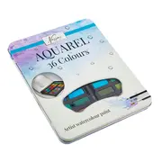 Set 36 culori Creative Craft, cutie metalica cu creion HB, pensula BPTCJK000510