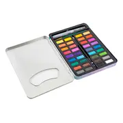 Set 36 culori Creative Craft, cutie metalica cu creion HB, pensula BPTCJK000510