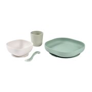 Set de masa silicon Beaba 4 piese Sage Green