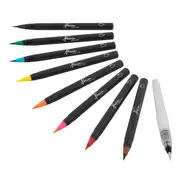 Set markere Creative Craft, varf tip pensula pe baza de apa, 8 bucati BPTCJK000520