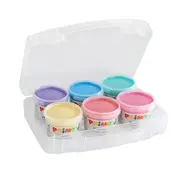 Tempera perlata Morocolor Primo, pentru pictat cu degetele, 6 culori, 100 ml/culoare BPTCMC002298