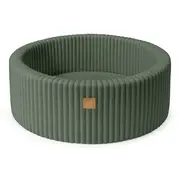 Piscina Uscata Cu 200 De Bile 7cm Meowbaby   Churros, 90x30 Cm, Premium Velur Reiat   Corduroy Olive Sage Green Pjbmchbao2990