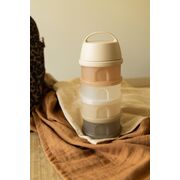 Recipient lapte praf 4 compartimente Beaba transparente Clay