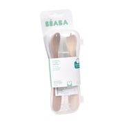 Set 2 lingurite silicon +4 luni Beaba Clay
