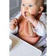 Set 2 lingurite silicon +4 luni Beaba Clay