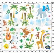 Sticker perete Animale din Jungla -  BBG001
