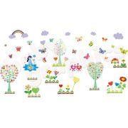 Sticker perete Flori si copacei -  BBG007
