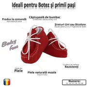 Botosei Mocasini (Culoare nappa: rosu, Marime: 19)
