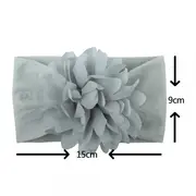 Bentita gri lata cu floare aplicata mdx-18151-9-r9