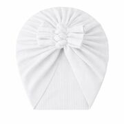 Caciulita alba tip turban cu trei fundite mbx-21021-1