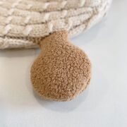 Caciulita crem cu maro pentru bebelusi - animalut dragalas liht2023-52-2-ca4