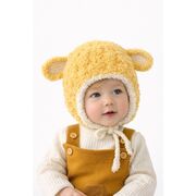 Caciulita galben mustar pentru bebelusi cu urechiuse - happy mdht2023-21-2-ca5