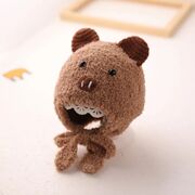 Caciulita maro pentru bebelusi - teddy mbwht105-2-sa8