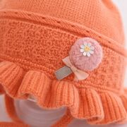 Caciulita portocalie dublata tip boneta adoctsc16-2-sa8