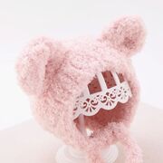 Caciulita roz pentru bebelusi cu urechiuse mbwht75-3-sa8