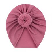 Caciulita roz pudra tip turban pentru fetite mbx-20150-2-c3