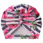 Caciulita tip turban inflorata cu fundite in fata mbx-20021-1-ct2