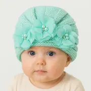 Caciulita vernil tip turban cu floricele mdx-19065-1-sa1