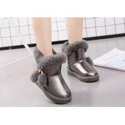 Cizme gri sidefat imblanite cu ciucurei li002a-3-ac