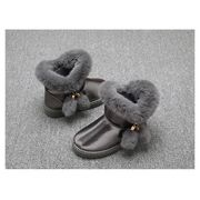 Cizme gri sidefat imblanite cu ciucurei li002a-3-ac