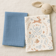 Set 2 Museline Sweet Bunny Din Bumbac Muselina 100%, 70x70 Cm Pjb110263sb