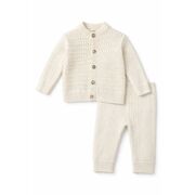 Set tricotat bebelusi 3 piese, cardigan + bluza + pantaloni trpb0007