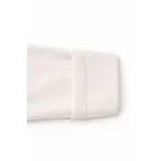 Costumas bebelusi 3 piese crem-roz, bumbac premium, model iepuras trpb0042-cp1