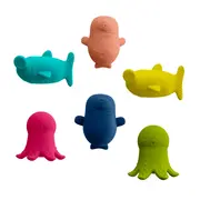 Jucarii de baie din silicon Mix-and-Match bbl&uuml;v B&uuml;ddies