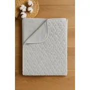 Patura bebelusi matlasata cu model embosat, moale si confortabila, ideala pentru patut si carucior trpb0064