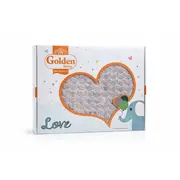 Patura bebelusi matlasata cu model embosat, moale si confortabila, ideala pentru patut si carucior trpb0064