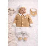 Set bymurat brodat pentru bebelusi 5 piese din bumbac bk9769