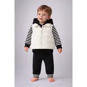 Set hippil &ndash; 3 piese confortabile, vesta, bluza si pantaloni bb5138-1