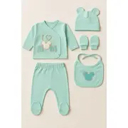 Set serde bebeluși &bdquo;i love mom&rdquo; &ndash; 5 piese din bumbac bye2051