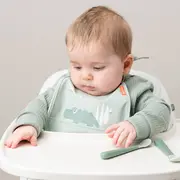 Set 2 Bavetici cu buzunar Done by Deer Croco Green