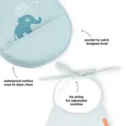 Set 2 Bavetici cu buzunar Done by Deer Elphee Blue