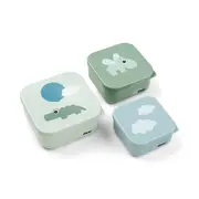 Set 3 caserole pentru gustari Done by Deer Happy Clouds Green